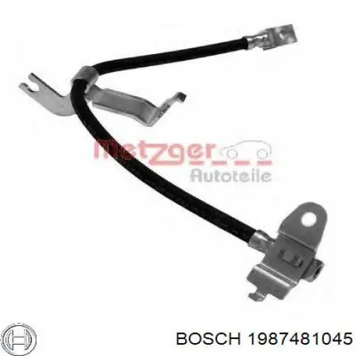 Шланг тормозной передний, левый Bosch 1987481045 цена, от 18.02 USD