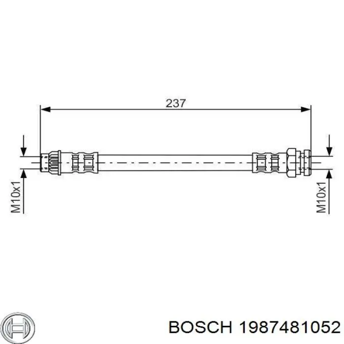 Latiguillo de freno trasero 1987481052 Bosch