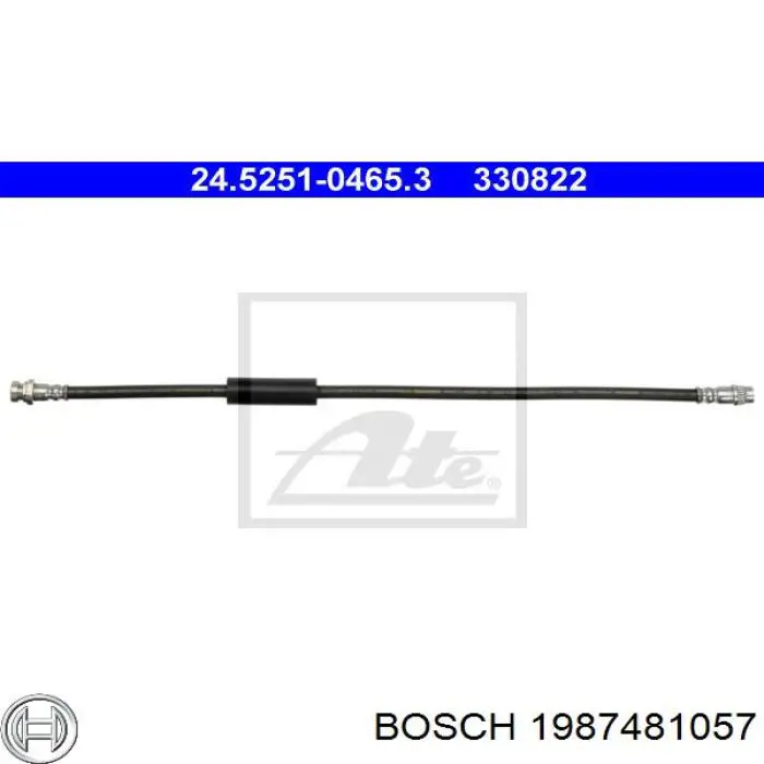 Шланг тормозной задний правый 1987481057 Bosch