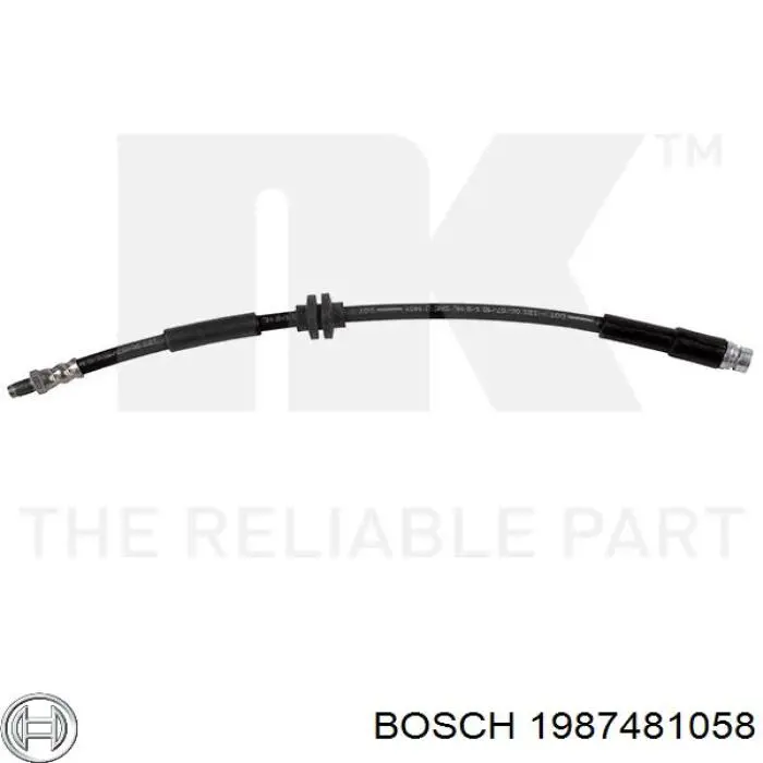 Тормозной шланг задний Bosch 1987481058 цена, от 14.65 USD