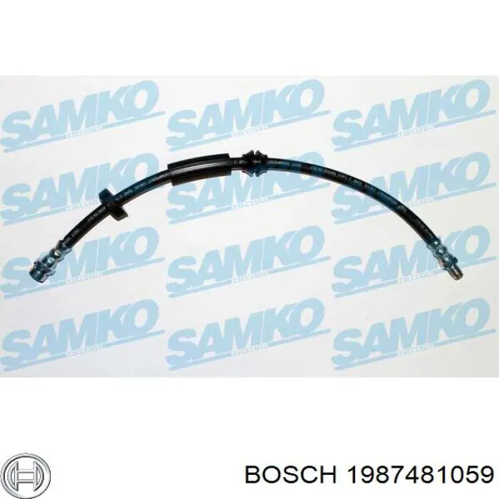 Шланг тормозной передний 30681724 Volvo