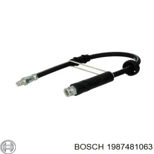 1987481063 Bosch шланг тормозной передний