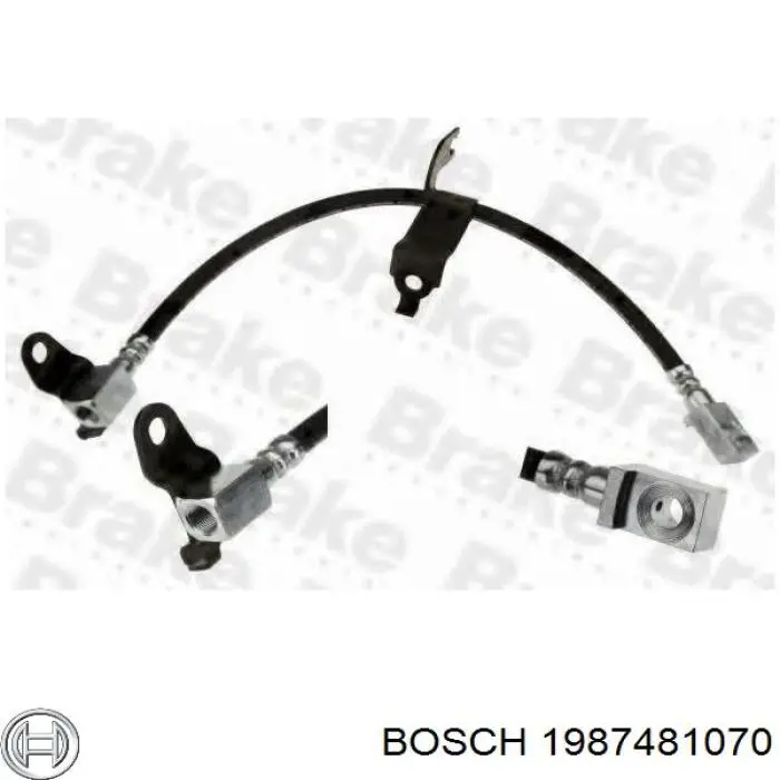 Шланг тормозной передний правый Bosch 1987481070