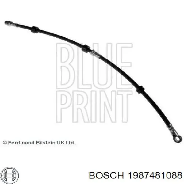 Tubo flexible de frenos delantero derecho 1987481088 Bosch