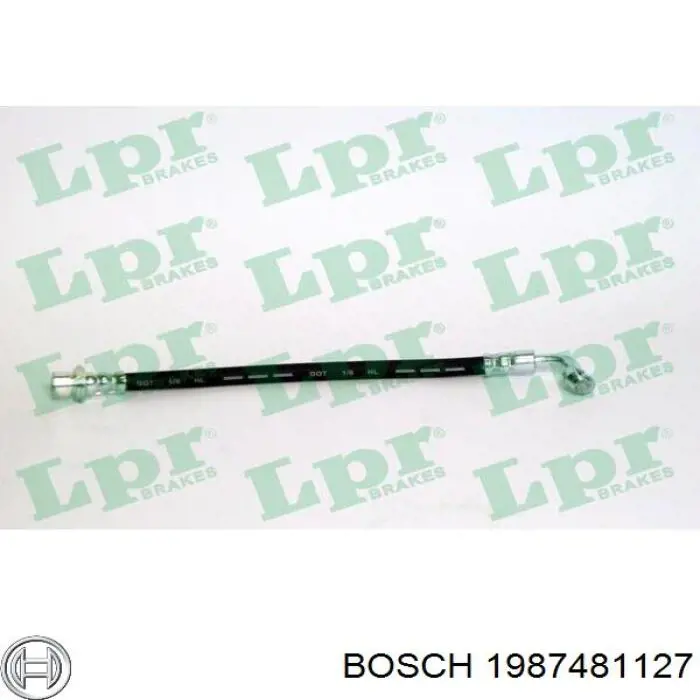 Купить 1987481127 Bosch Шланг тормозной задний левый