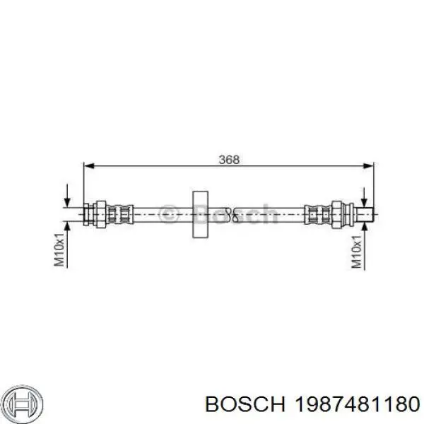Купить T50038 Brembo Задний тормозной шланг