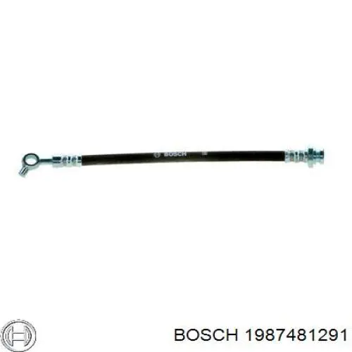 Tubo flexible de frenos delantero izquierdo 1987481291 Bosch
