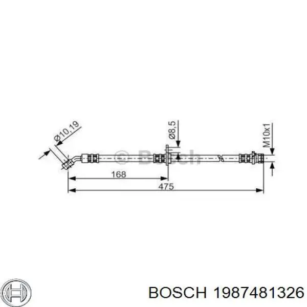 Купить SL6071 ABS Шланг тормозной задний правый