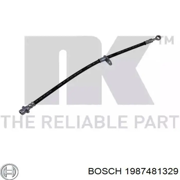 Шланг тормозной передний, левый Bosch 1987481329 цена, от 17.22 USD