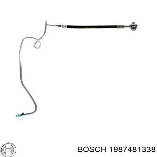 Tubo flexible de frenos trasero izquierdo 1987481338 Bosch