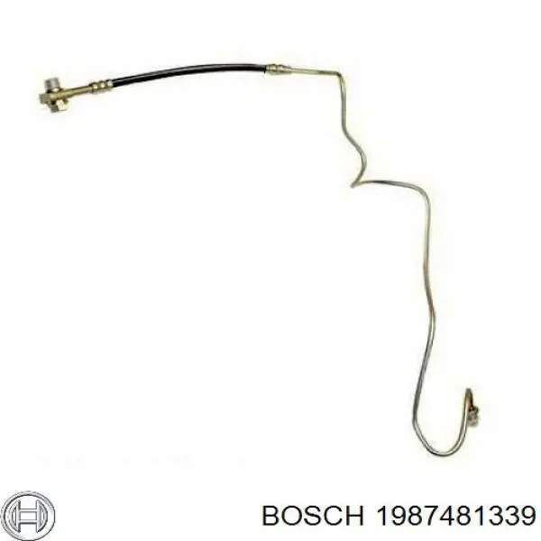 Купить 1987481339 Bosch Шланг тормозной задний правый