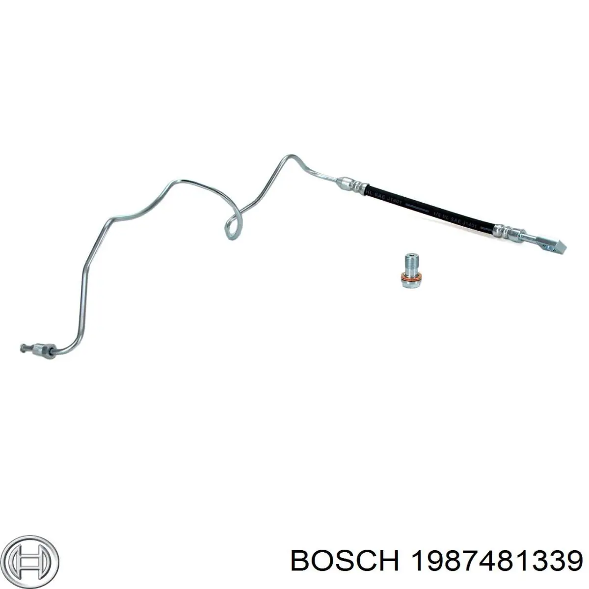 1987481339 Bosch Шланг тормозной задний правый
