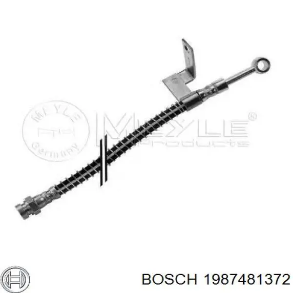 Шланг тормозной передний правый 1987481372 Bosch