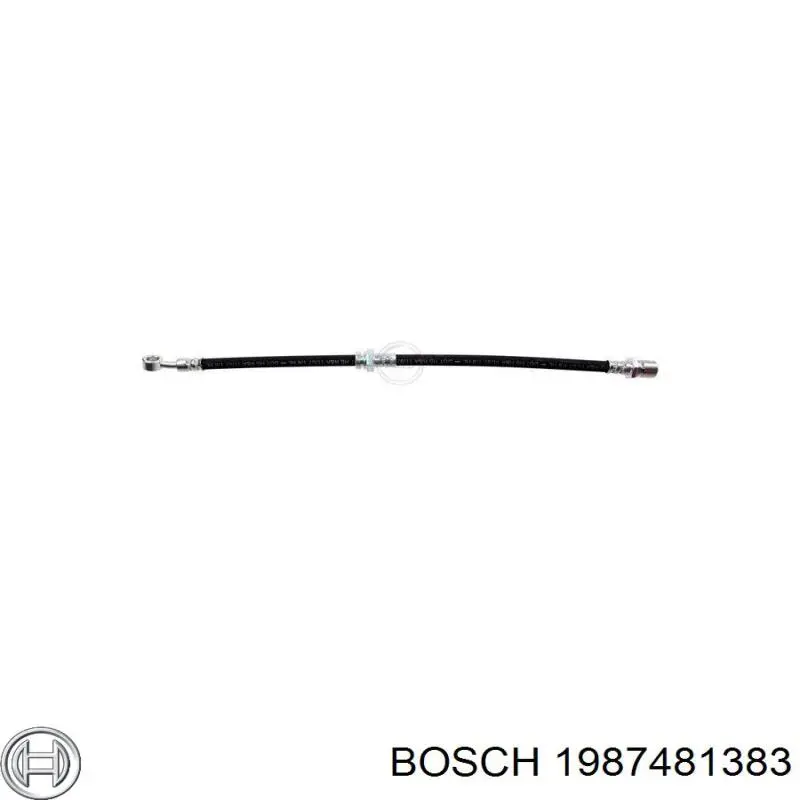 Tubo flexible de frenos delantero izquierdo 1987481383 Bosch