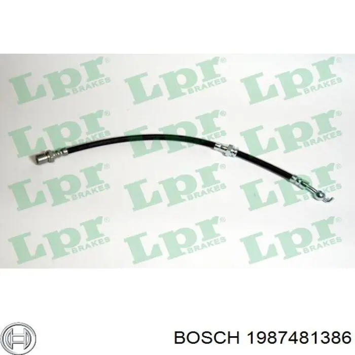 Шланг тормозной задний правый Bosch 1987481386