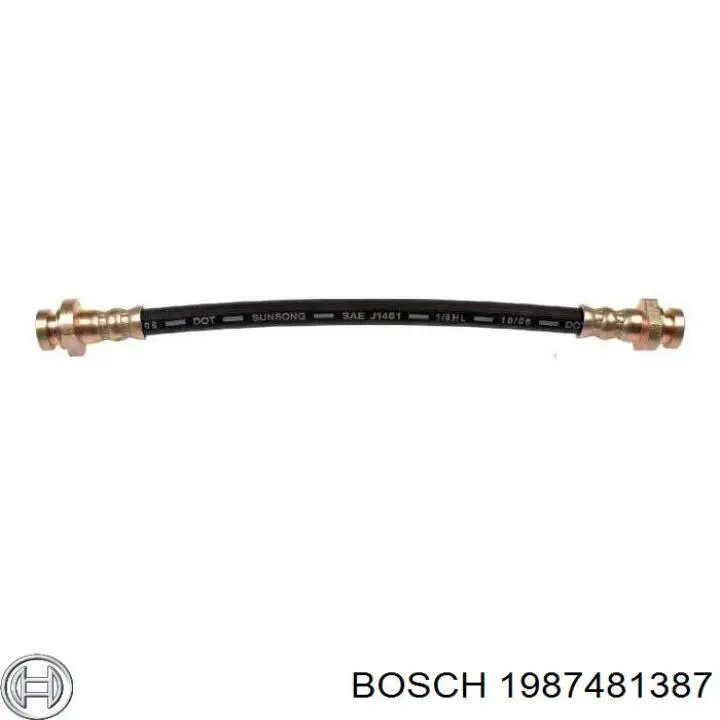 Задний тормозной шланг 1987481387 Bosch