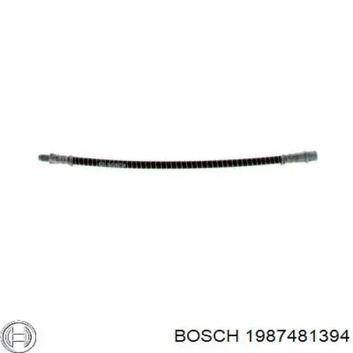 1987481394 Bosch шланг тормозной задний