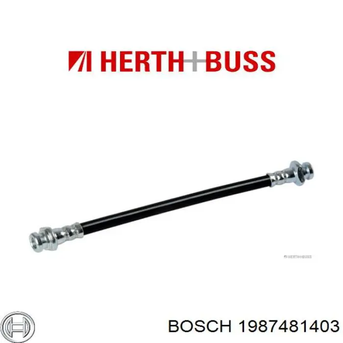 Шланг тормозной передний Bosch 1987481403