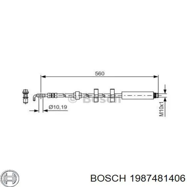 Шланг тормозной передний Peugeot/Citroen 4806G3 цена, от 18.99 USD