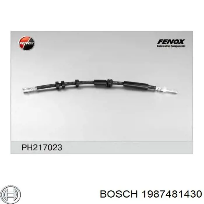 Тормозной шланг задний Bosch 1987481430 цена, от 13.85 USD