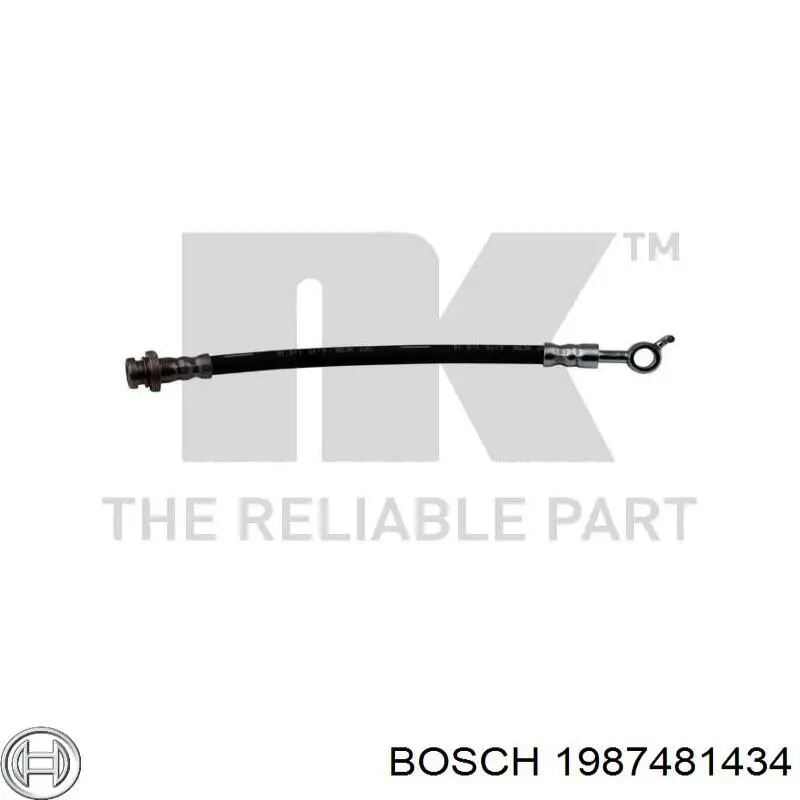 Шланг гальмівний передній 1987481434 Bosch
