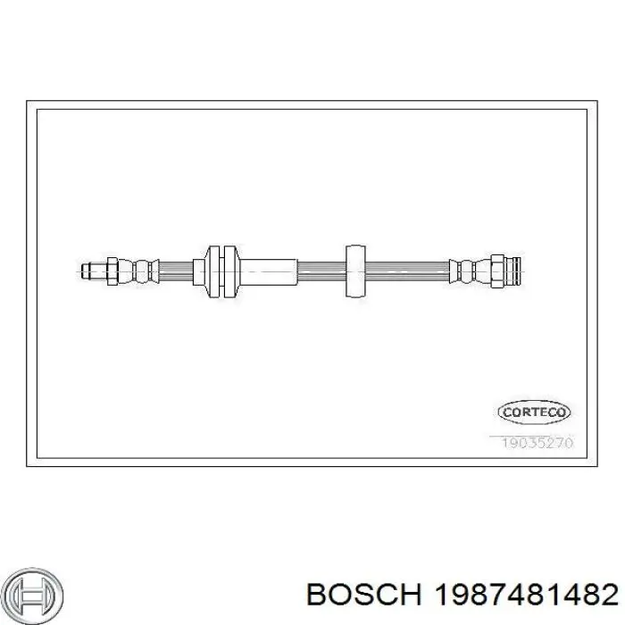 1987481482 Bosch Гибкая тормозная трубка передняя