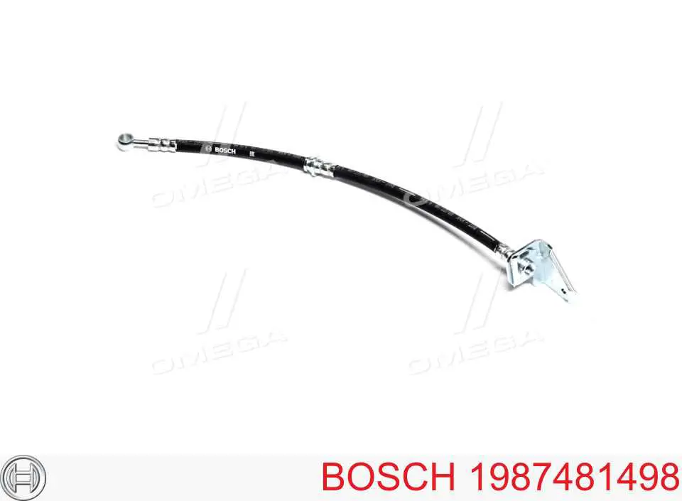 Шланг тормозной передний правый Bosch 1987481498