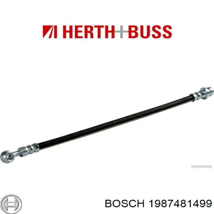 Купить 1987481499 Bosch Шланг тормозной задний левый