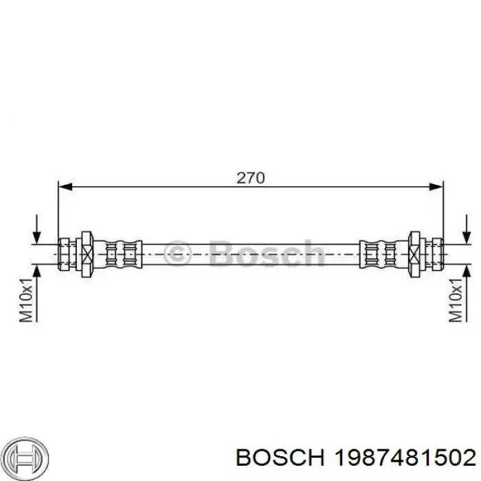 Купить 25040 Quick Brake Задний тормозной шланг