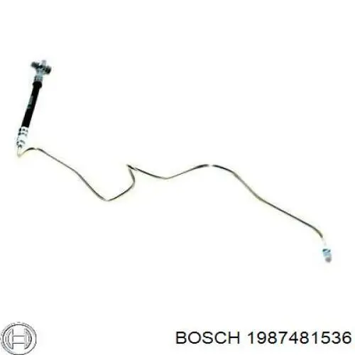 Задний левый тормозной шланг Bosch 1987481536