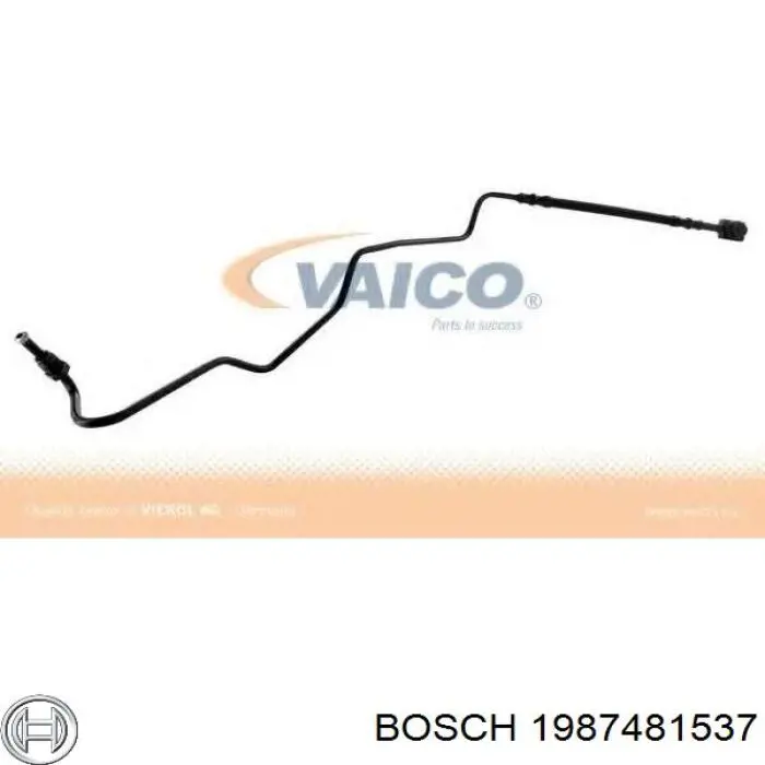 Купить 1987481537 Bosch Шланг тормозной задний правый