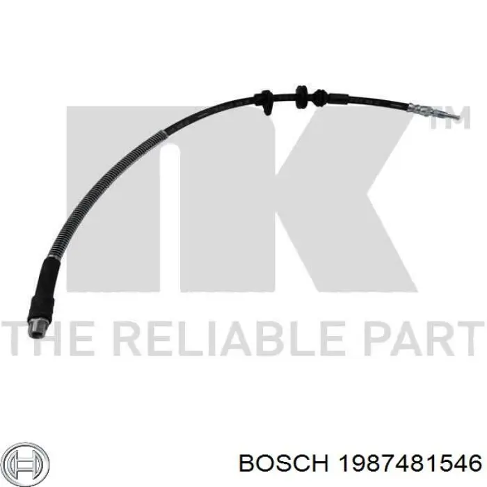 1987481546 Bosch Гибкая тормозная трубка передняя