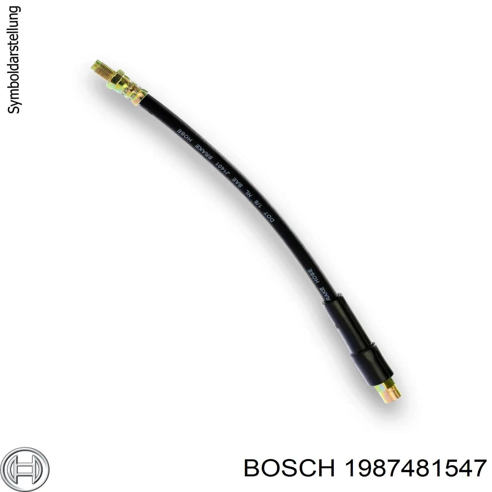 Задний тормозной шланг 1987481547 Bosch