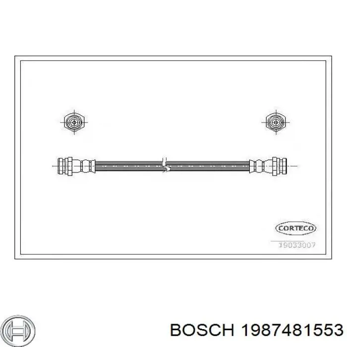Тормозной шланг задний Bosch 1987481553 цена, от 7.71 USD