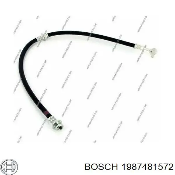 Шланг гальмівний передній, лівий 1987481572 Bosch