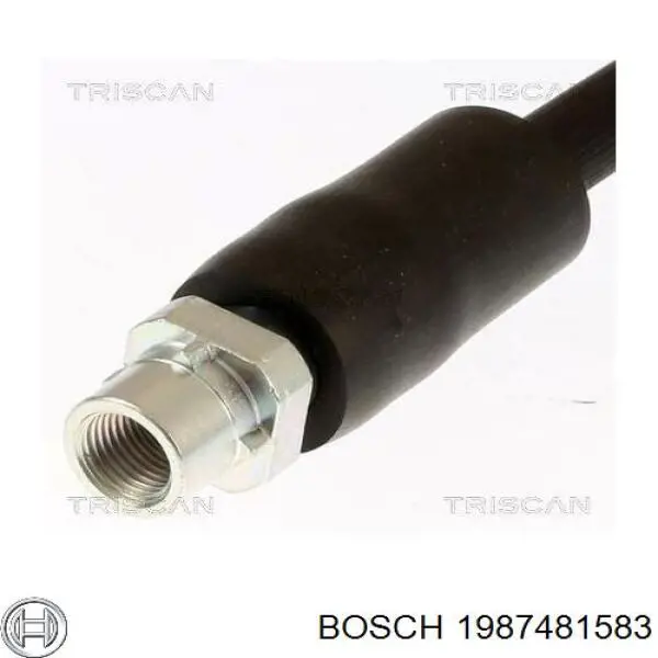 Купить 1987481583 Bosch Шланг тормозной задний правый