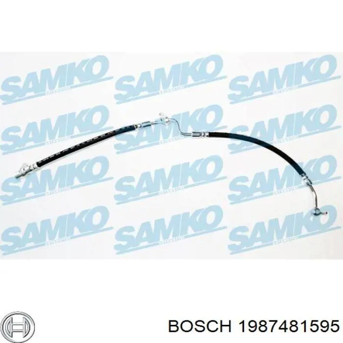 Шланг тормозной передний, левый Bosch 1987481595 цена, от 29.36 USD