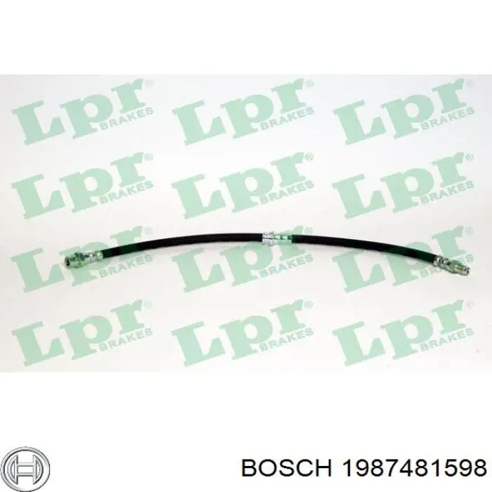 Купить 1987481598 Bosch Задний тормозной шланг