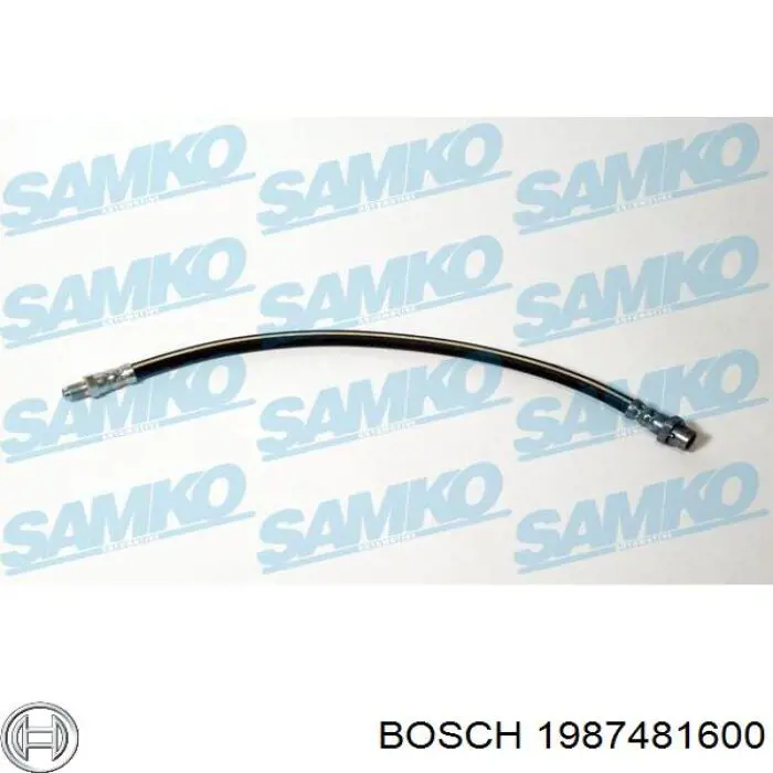 1987481600 Bosch mangueira do freio traseira