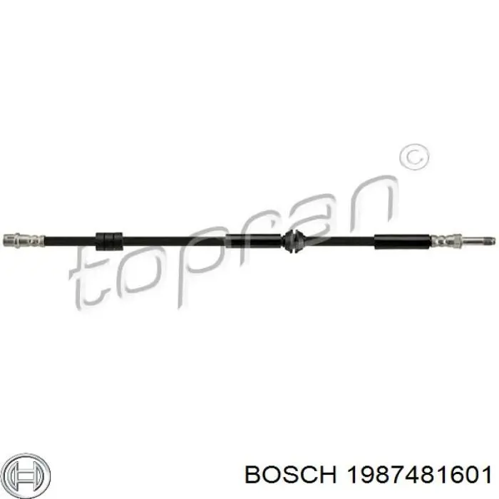 Задний тормозной шланг 1987481601 Bosch
