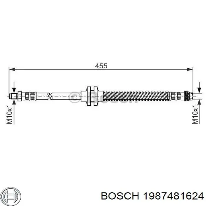 SL7040 ABS Шланг тормозной задний левый