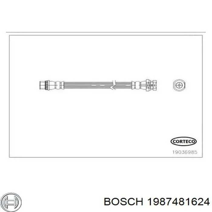 Шланг тормозной задний левый SL7040 ABS