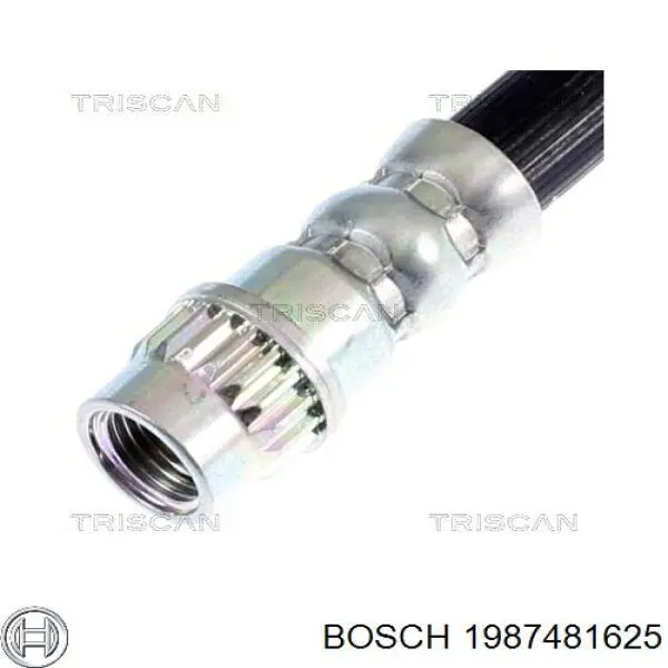 Задний тормозной шланг 1987481625 Bosch