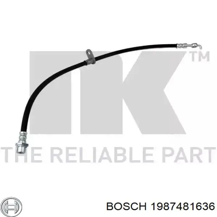 Шланг тормозной передний левый 1987481636 Bosch
