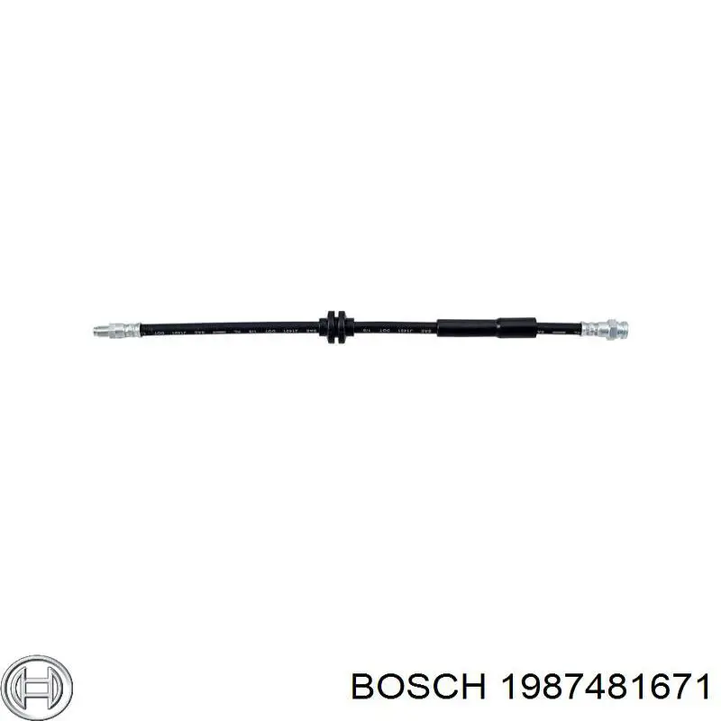 Купить 1987481671 Bosch Шланг тормозной передний