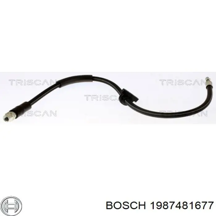 Шланг тормозной передний Bosch 1987481677 цена, от 18.90 USD