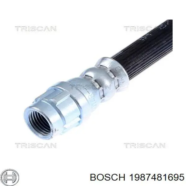 Шланг тормозной передний Bosch 1987481695 цена, от 9.34 USD