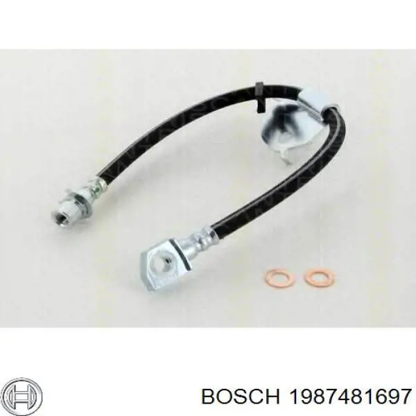 Тормозной шланг Bosch 1987481697 цена, от 15.38 USD