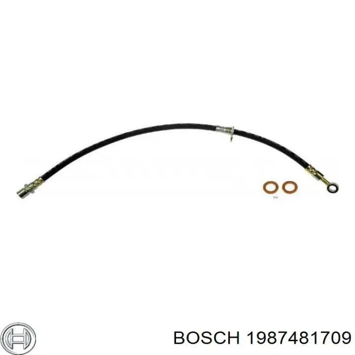 1987481709 Bosch шланг тормозной передний правый