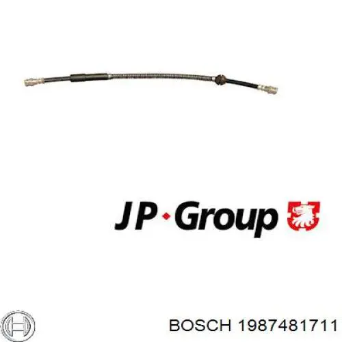 Тормозной шланг задний Bosch 1987481711 цена, от 11.87 USD